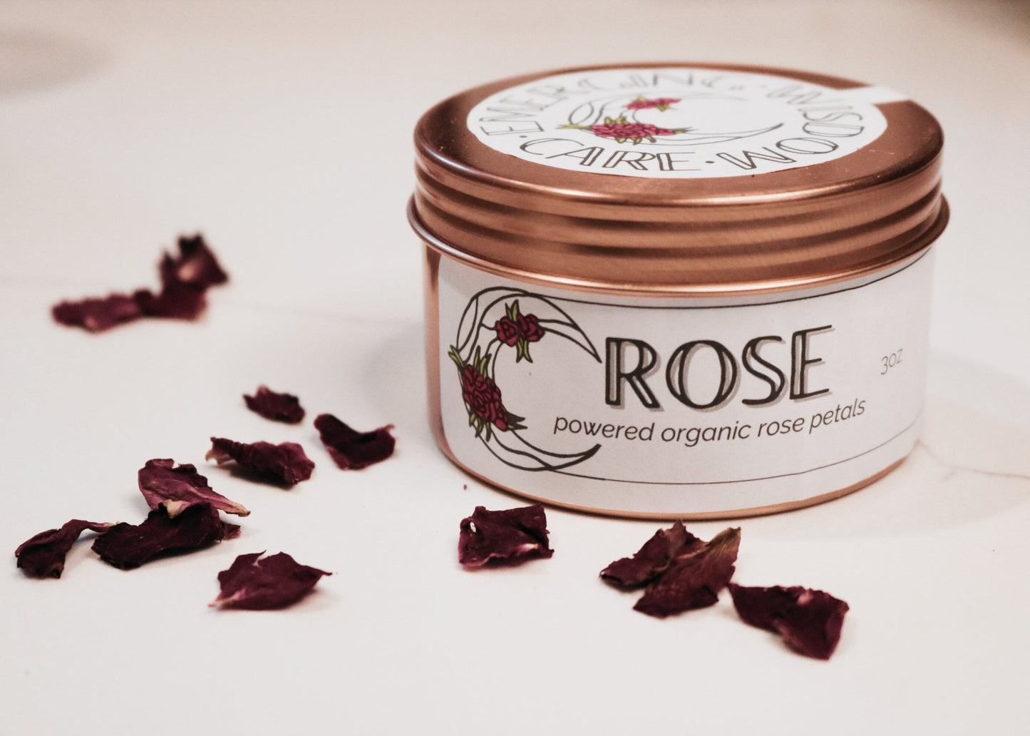 Organic Rose Powder for Cacao, Lattes and Smoothies
