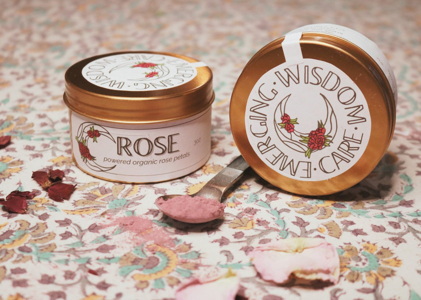 Organic Rose Powder for Cacao, Lattes and Smoothies