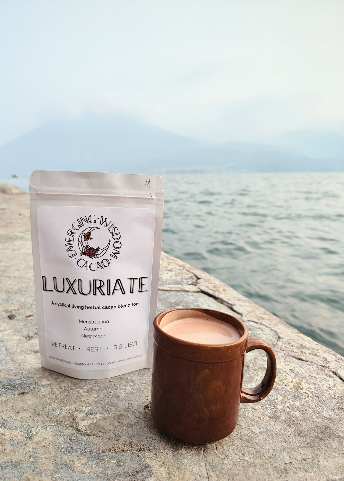 LUXURIATE Ceremonial Cacao Blend- Menstruation/ New Moon/ Fall