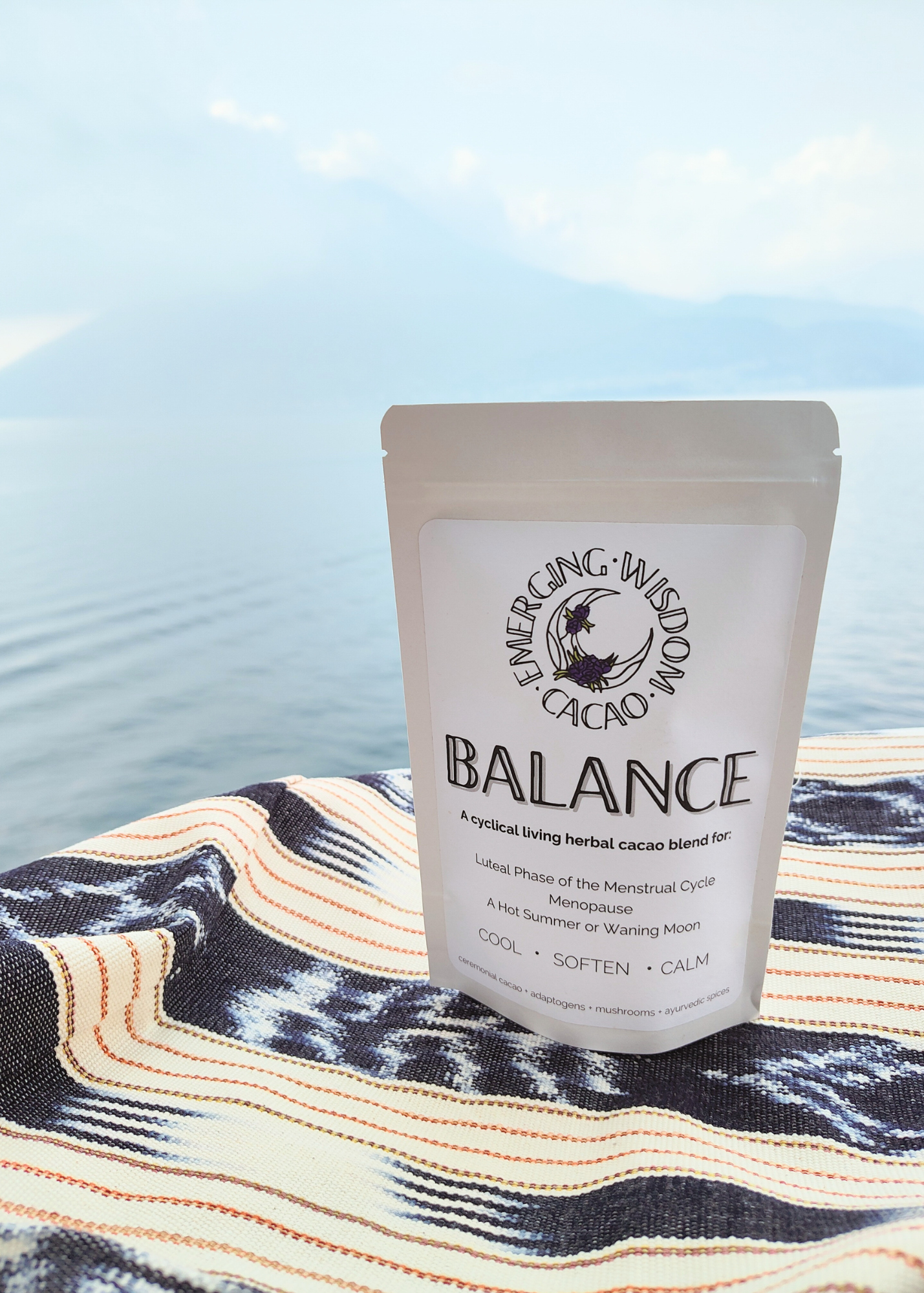 BALANCE Ceremonial Cacao Blend- Luteal/ Waning Moon/ Summer